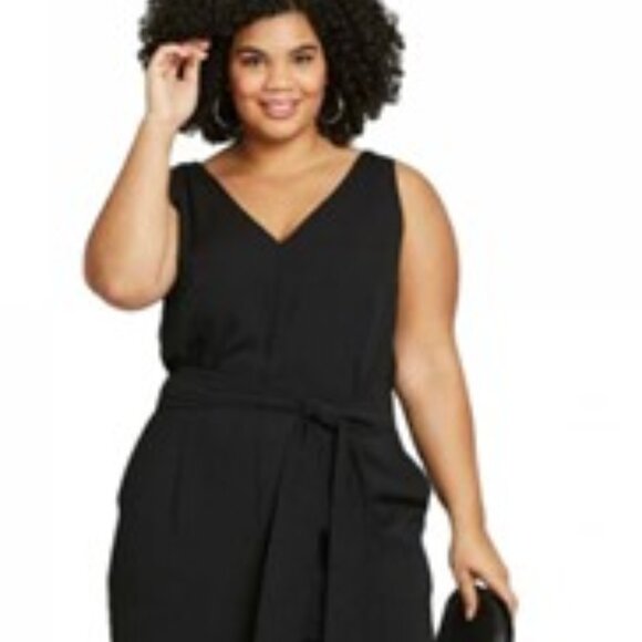 plus size  women’s Elegant Black sleeveless Jumpsuit  by A New Day size xxl - Picture 8 of 10